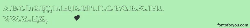 JackAndTheBeanstalk Font – Black Fonts on Green Background