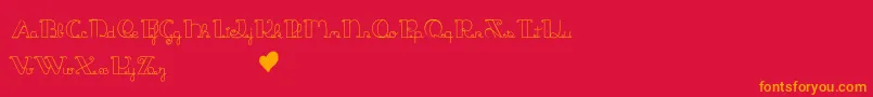 JackAndTheBeanstalk Font – Orange Fonts on Red Background