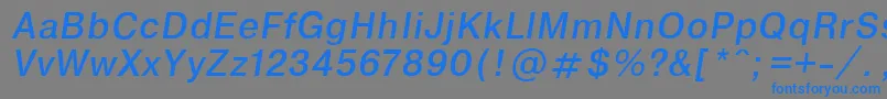 Encycita Font – Blue Fonts on Gray Background