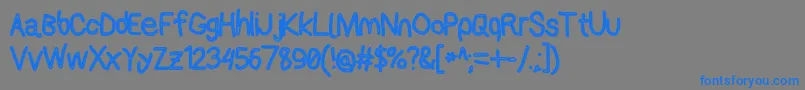 Applestormcbo Font – Blue Fonts on Gray Background