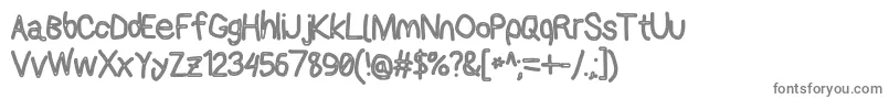 Applestormcbo Font – Gray Fonts on White Background