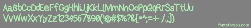 Applestormcbo Font – Green Fonts on Gray Background