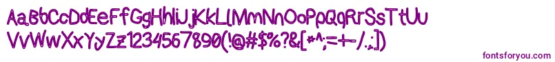 Applestormcbo Font – Purple Fonts on White Background