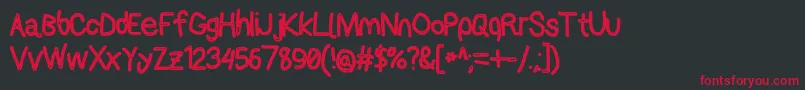 Applestormcbo Font – Red Fonts on Black Background