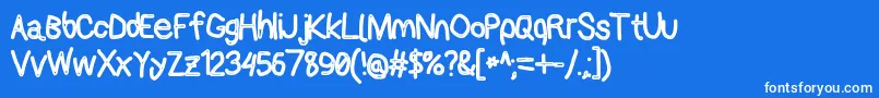 Applestormcbo Font – White Fonts on Blue Background