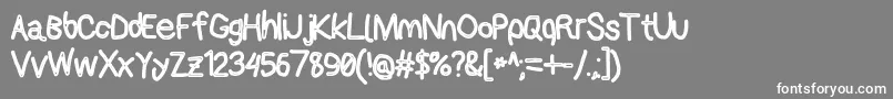 Applestormcbo Font – White Fonts on Gray Background