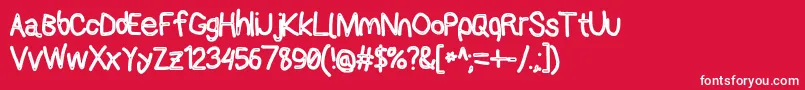 Applestormcbo Font – White Fonts on Red Background