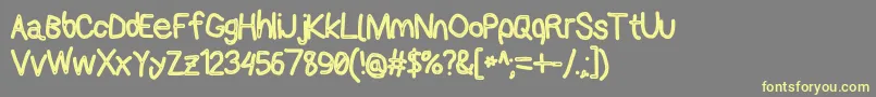 Applestormcbo Font – Yellow Fonts on Gray Background