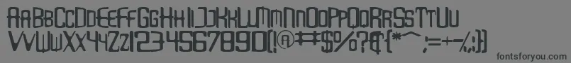 Loveb Font – Black Fonts on Gray Background