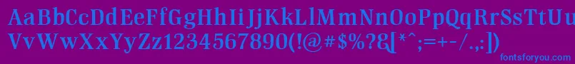 GmhightopDemo Font – Blue Fonts on Purple Background