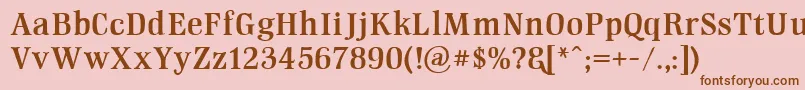 GmhightopDemo Font – Brown Fonts on Pink Background