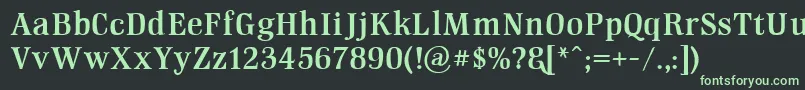 Шрифт GmhightopDemo – зелёные шрифты на чёрном фоне