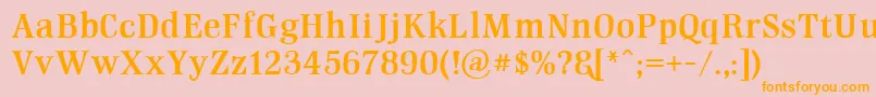 GmhightopDemo Font – Orange Fonts on Pink Background