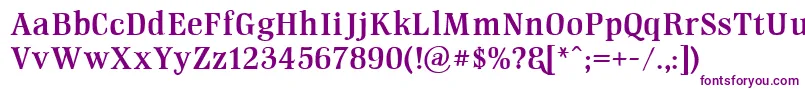 GmhightopDemo Font – Purple Fonts on White Background