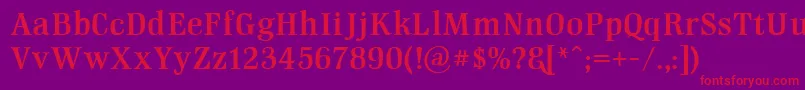 GmhightopDemo Font – Red Fonts on Purple Background