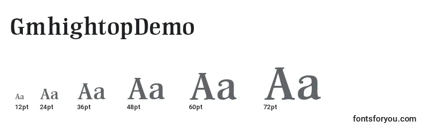 GmhightopDemo Font Sizes
