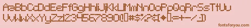 TelegraphicBold Font – Brown Fonts on Pink Background