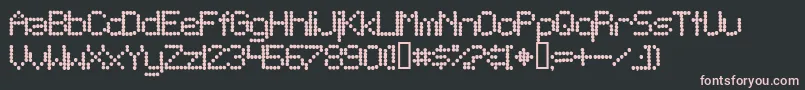 TelegraphicBold Font – Pink Fonts on Black Background