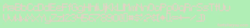 TelegraphicBold Font – Pink Fonts on Green Background