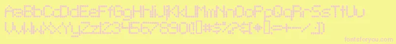 TelegraphicBold Font – Pink Fonts on Yellow Background