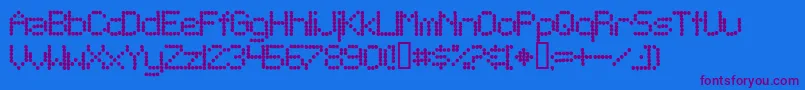 TelegraphicBold Font – Purple Fonts on Blue Background