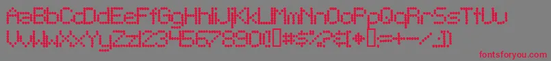 フォントTelegraphicBold – 赤い文字の灰色の背景