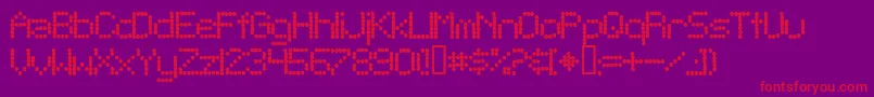 TelegraphicBold Font – Red Fonts on Purple Background