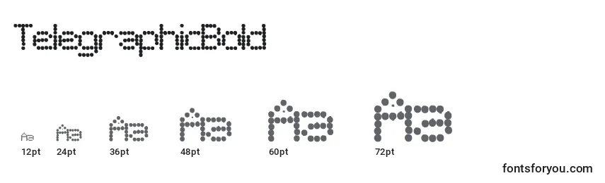 TelegraphicBold Font Sizes