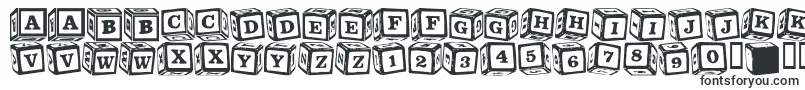 LmsLancesLetterBlocks Font – Square Fonts