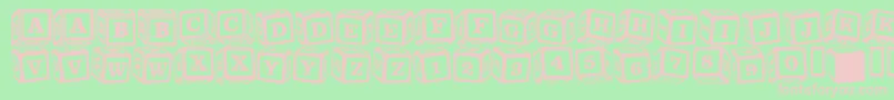 LmsLancesLetterBlocks Font – Pink Fonts on Green Background