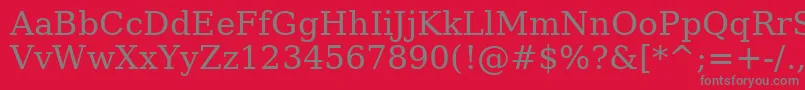 AeGranada-Schriftart – Graue Schriften auf rotem Hintergrund