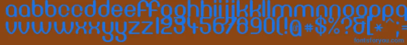 Df66c Font – Blue Fonts on Brown Background