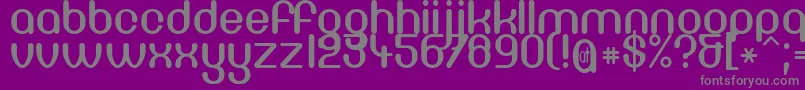 Df66c Font – Gray Fonts on Purple Background