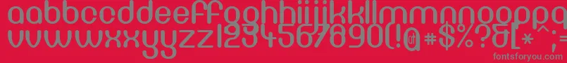 Df66c Font – Gray Fonts on Red Background