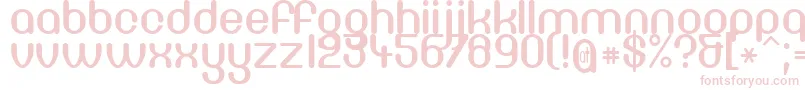 Df66c-Schriftart – Rosa Schriften auf weißem Hintergrund