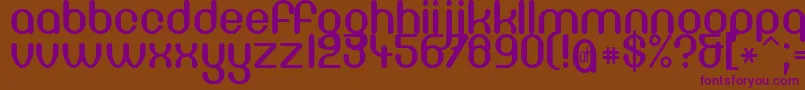 Df66c Font – Purple Fonts on Brown Background