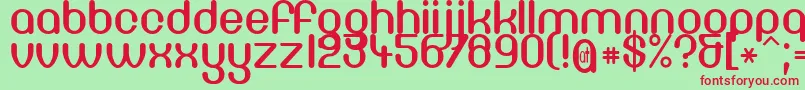 Df66c Font – Red Fonts on Green Background