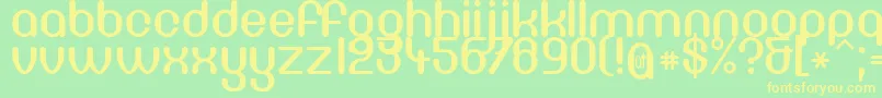 Df66c Font – Yellow Fonts on Green Background