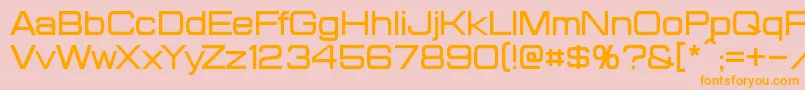 Probert Font – Orange Fonts on Pink Background