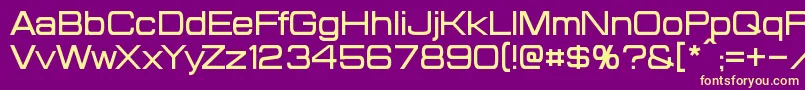 Probert Font – Yellow Fonts on Purple Background