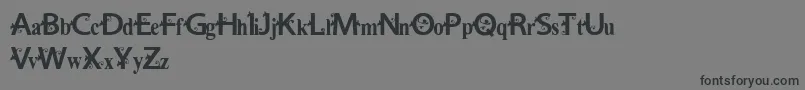 Vtks Estilosa Font – Black Fonts on Gray Background