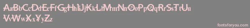 Vtks Estilosa Font – Pink Fonts on Gray Background