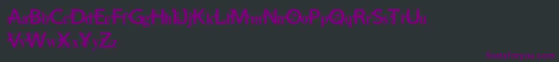 Шрифт Vtks Estilosa – фиолетовые шрифты на чёрном фоне