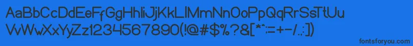WeknowWindows Font – Black Fonts on Blue Background