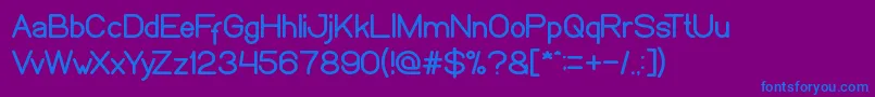 WeknowWindows Font – Blue Fonts on Purple Background