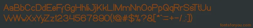 Шрифт WeknowWindows – коричневые шрифты на чёрном фоне