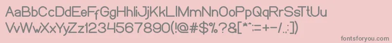 WeknowWindowsフォントについての詳細 フォントWeknowWindows – ピンクの背景に灰色の文字