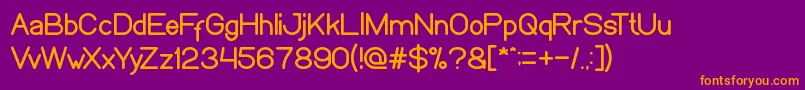 WeknowWindows Font – Orange Fonts on Purple Background