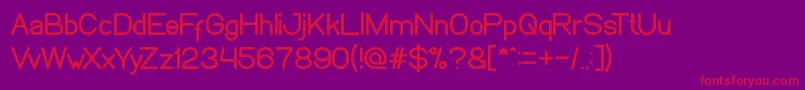 fuente WeknowWindows – Fuentes Rojas Sobre Fondo Morado