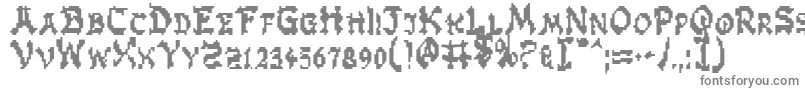 フォントZenMasters – 白い背景に灰色の文字